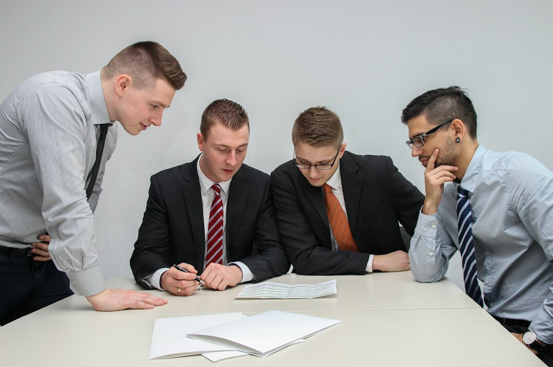 business team analyzing data
