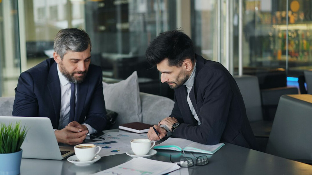 business team analyzing data