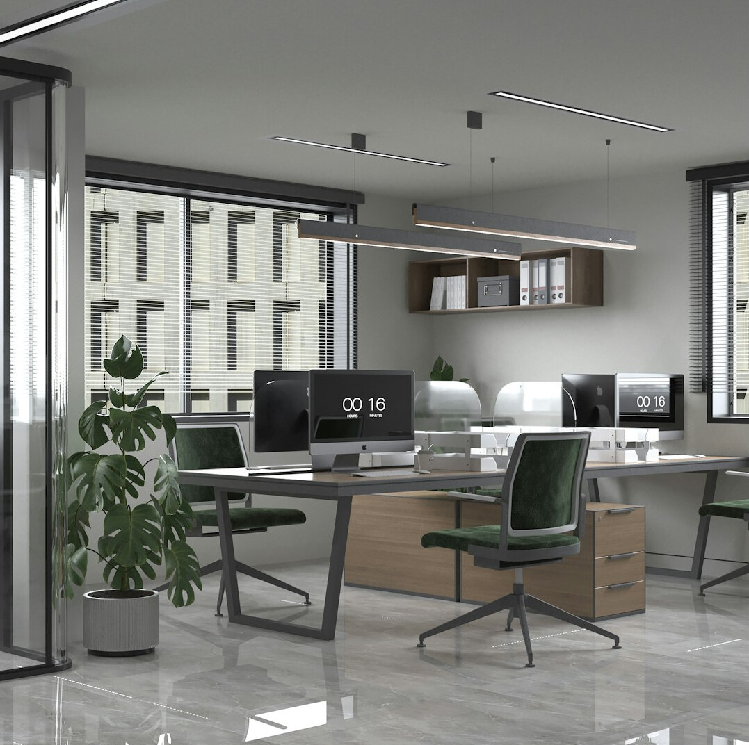 modern office environment