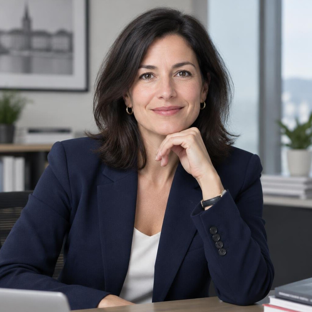 Portrait of a businesswoman smiling in an office