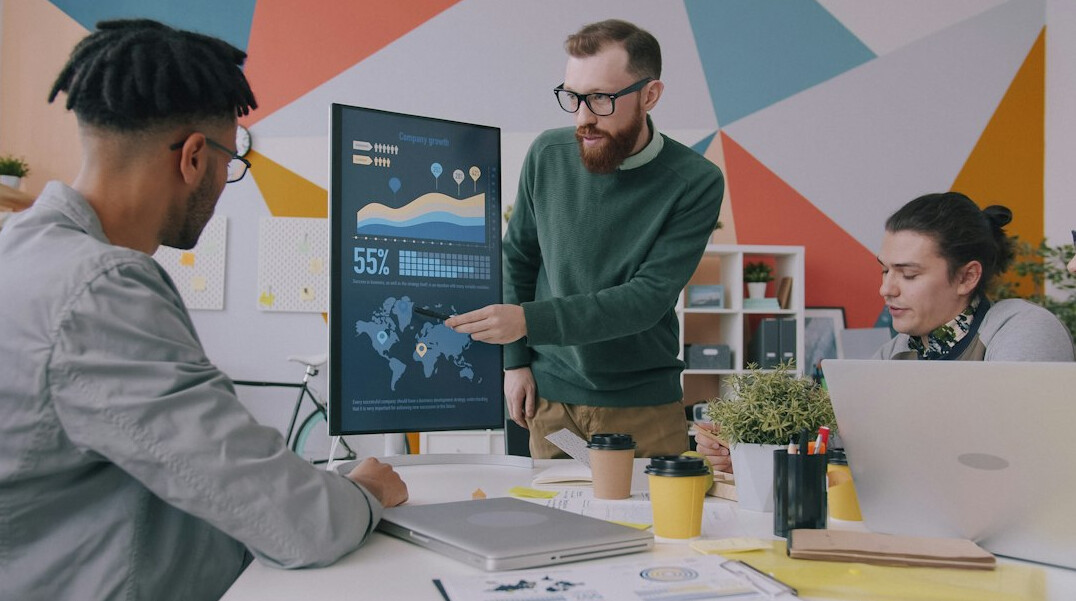 business team analyzing data